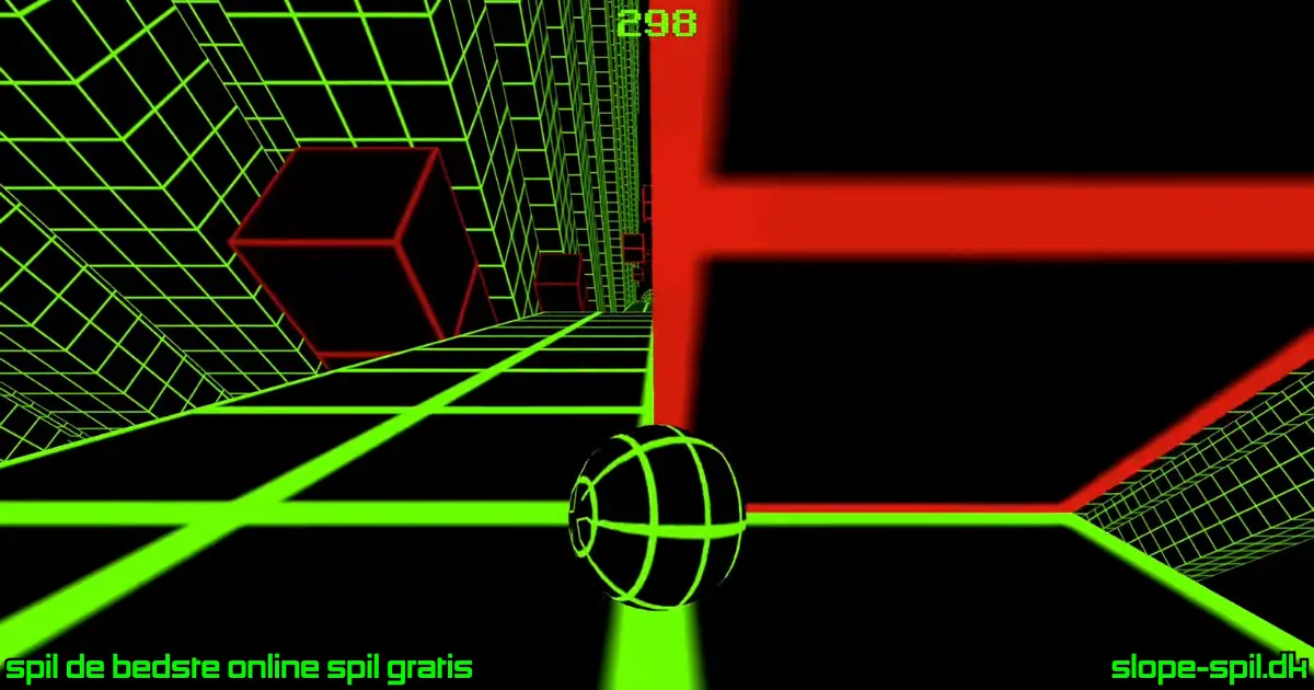 Slope Game bold der rammer rød væg og taber runden