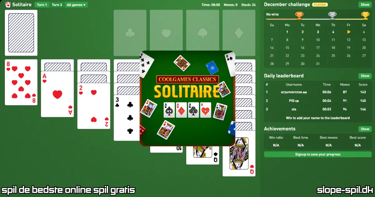 Spil Solitaire Online Gratis