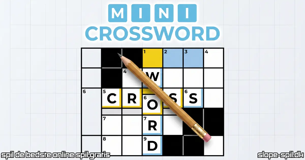 Spil Mini Crossword Online Gratis
