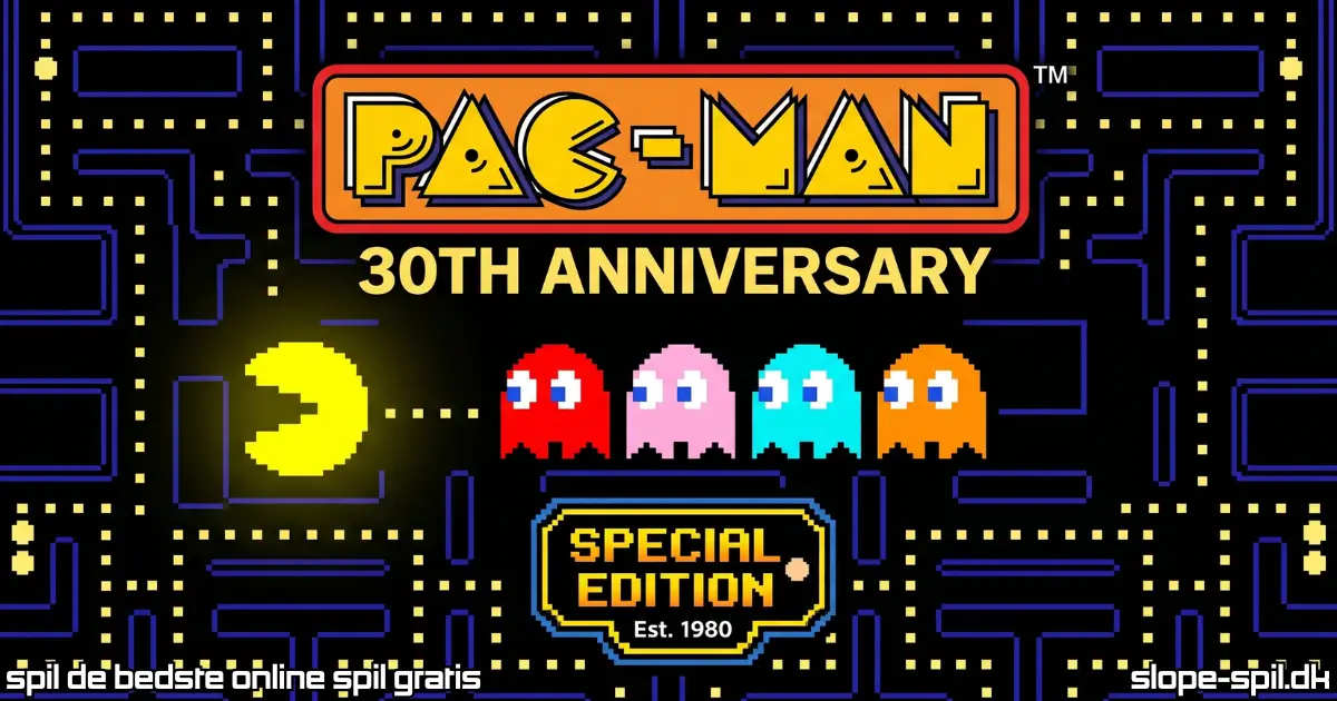 Spil Pacman 30th Anniversary Online Gratis